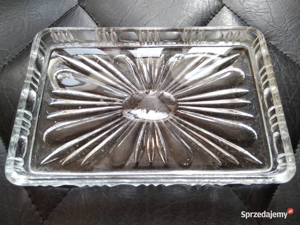 Półmisek kryształowy szkło tacka podstawka Gdańsk