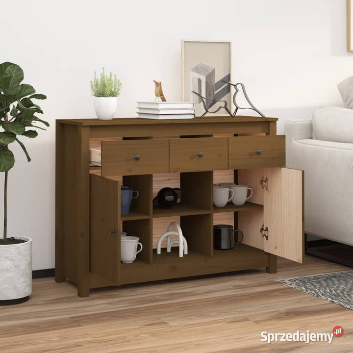 Szafka miodowy brąz 100x35x745 lite drewno Warszawa sprzedam