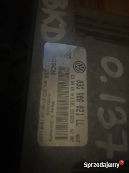 Komputer silnika vw seat 03g906021ll wielkopolskie Margonin