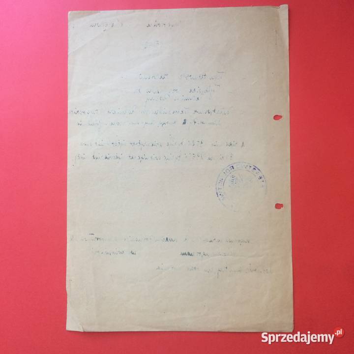1751 Nakaz Pracy Tchórzewski sprzedam