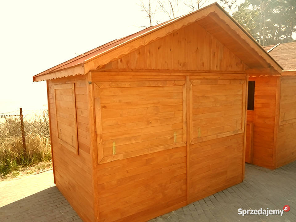 DOMEK HANDLOWY 3 DREWNIANY KIOSK SKLEPIK Parzymiechy