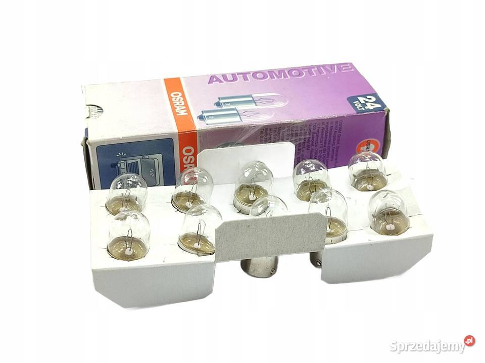ŻARÓWKA KOMPLET 10 OSRAM 24V R10W 10W BA15S 5637
