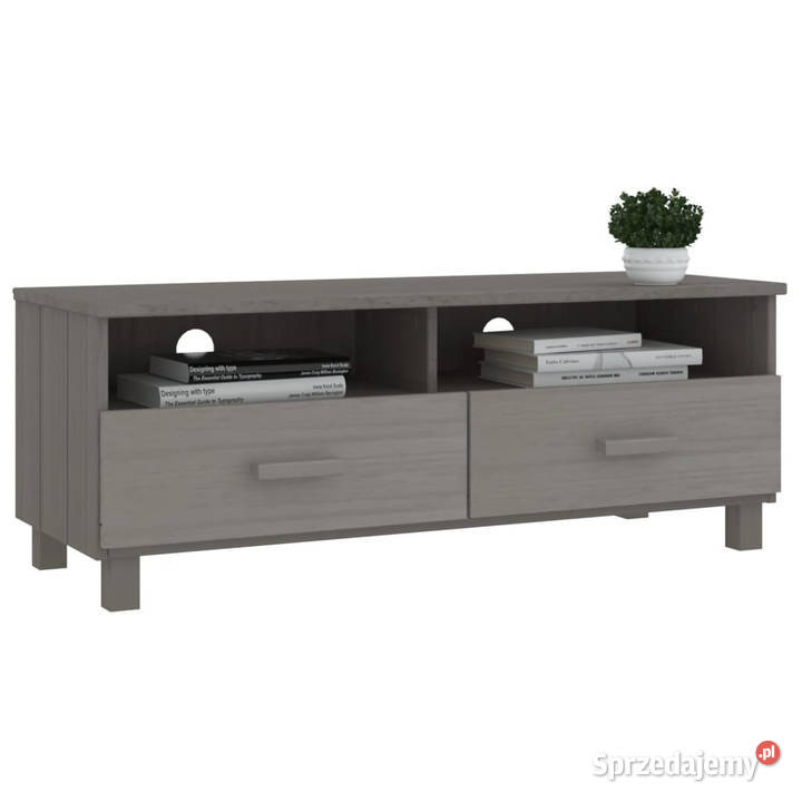 Szafka pod TV HAMAR jasnoszara 106x40x40 drewno Warszawa