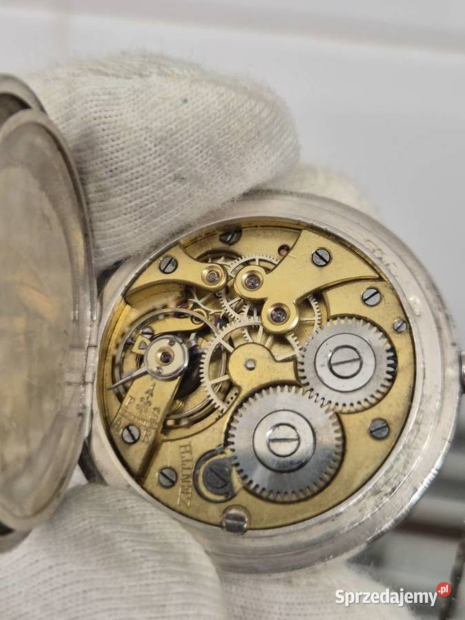Rzadki unikalny zegarek Zenithsrebro pr 900 Chorzów