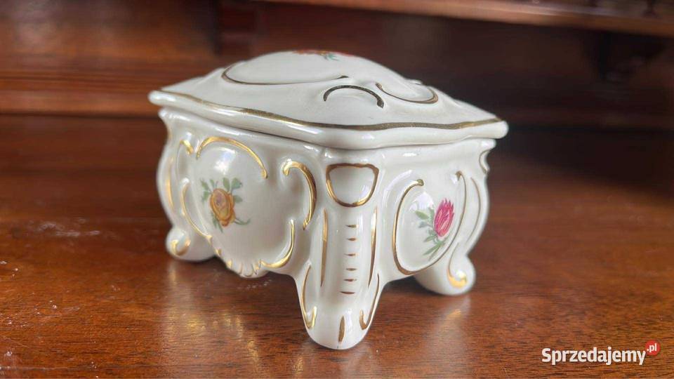 Puzderko Syg Gerold Tettau Porcelana ecru Gdańsk