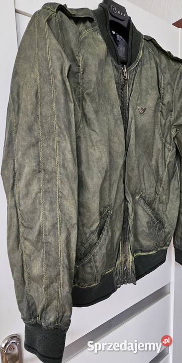Kurtka Armani L zielona EA7 cieniowana wiosenna Moda i Styl