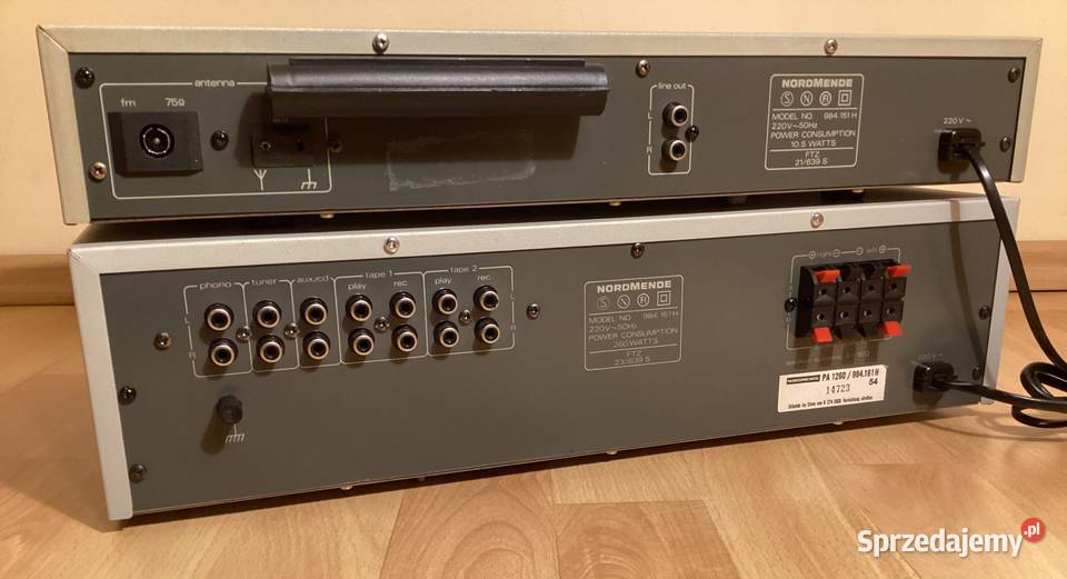 Wzmacniacz Tuner NORDMENDE PA 1260 i TU 1260 Gdynia