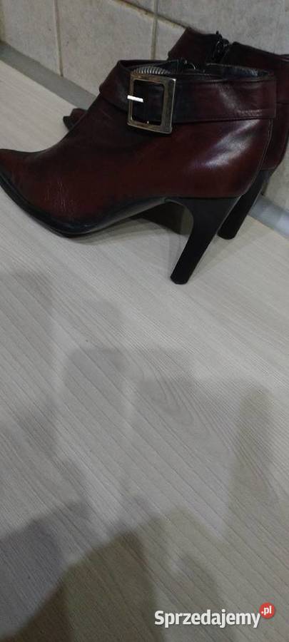 Buty cieniowane ze skóry naturalnej