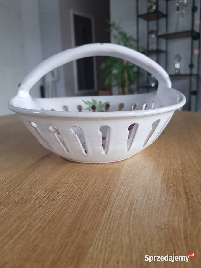 Koszyczek z porcelany wielkopolskie Wola Podłężna