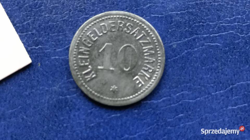 Stare monety 10 fenig 1917 Darmastadt Niemcy Lesko