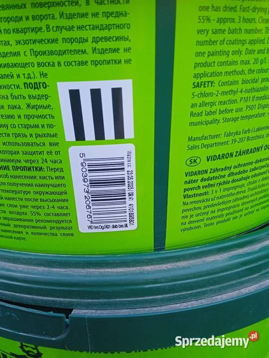 Vidaron impregnat ochronno dekoracyjny ogrodowy Wieliczka sprzedam