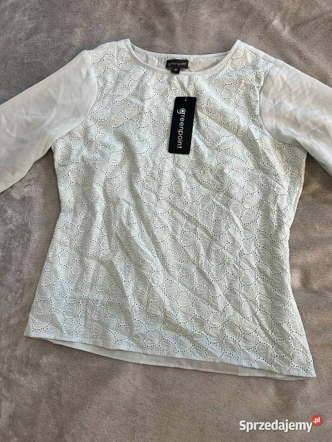 Bluzka błękitna turkusowa niebieska Greenpoint Bluzki i koszule Jasło