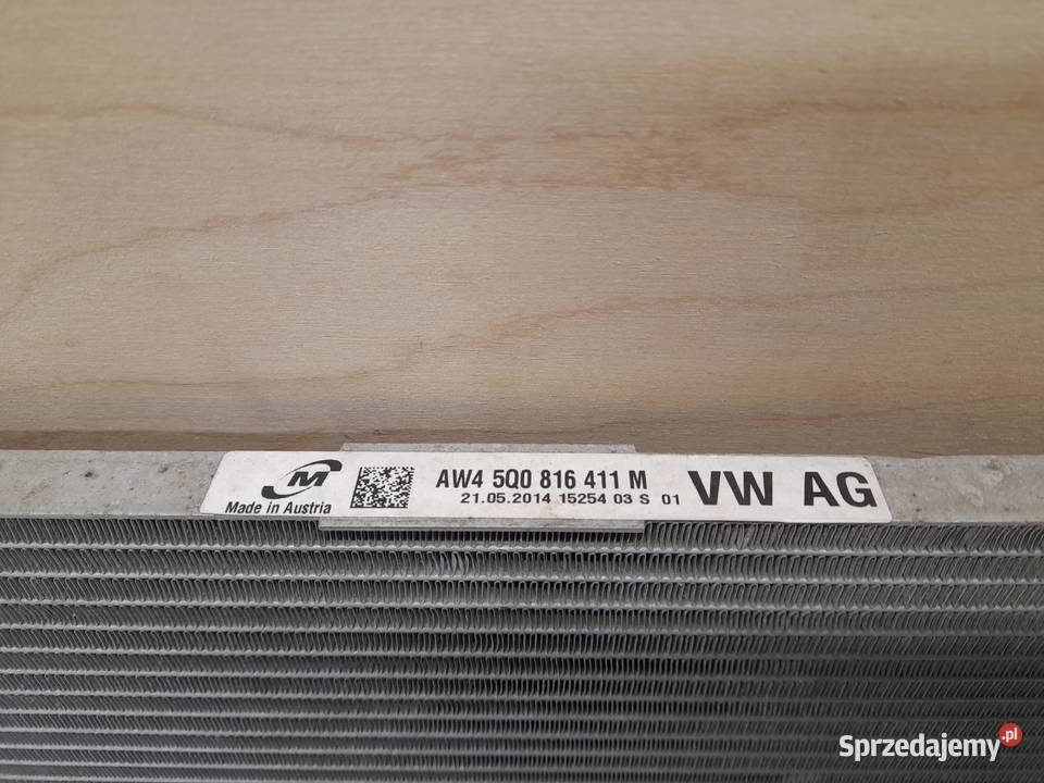 VW GOLF VII CHŁODNICA KLIMATYZACJI 5Q0816411M Skraplacze Goleniów sprzedam