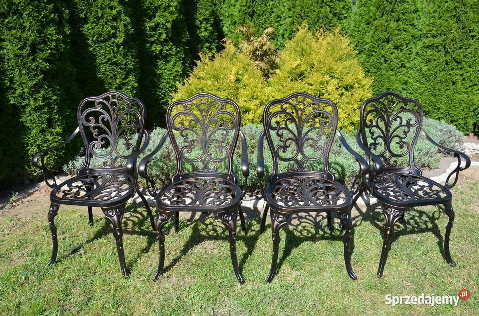 Krzesła ogrodowe metalowe taras balkon małopolskie Tarnów sprzedam