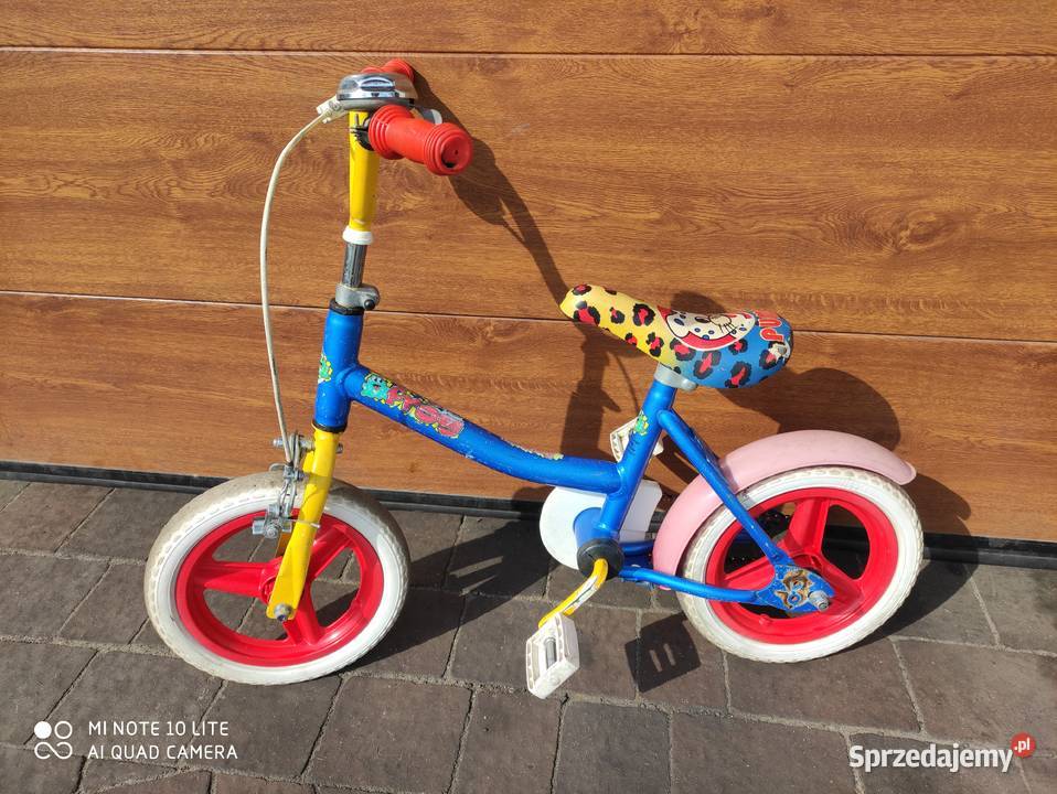 Rowerek dziecięcy mały żółty/złoty Buczek sprzedam