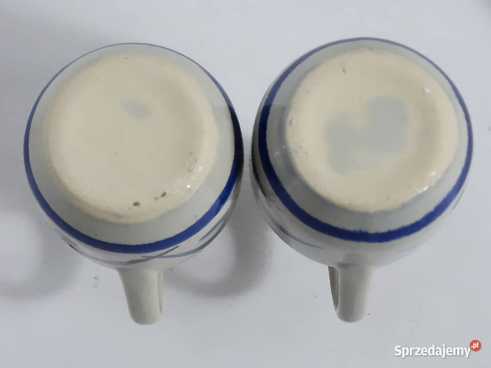 Komplet Ceramicznych Dzbanków na Olej i Ocet lubelskie Biłgoraj