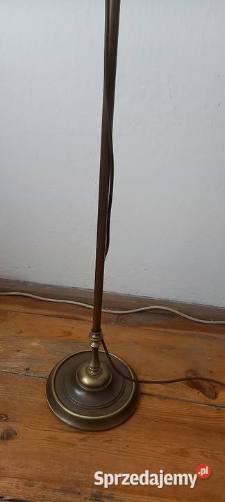 Mosiężna lampa podłogowa z ruchomym ramieniem Antyki łódzkie Skierniewice