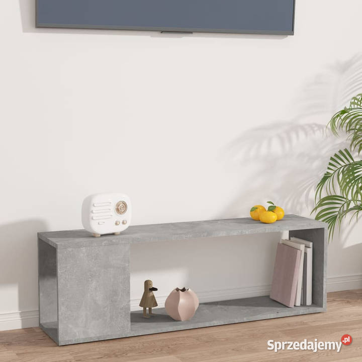 Szafka pod TV szarość betonu 100x24x32 WM809165 mazowieckie