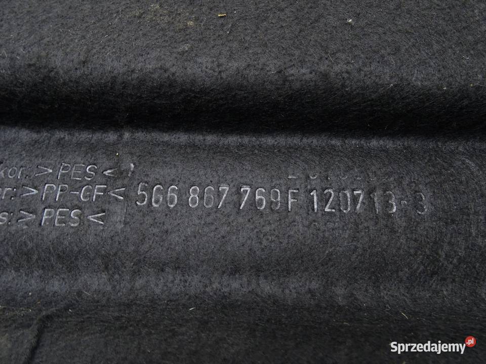 PÓŁKA BAGAŻNIKA TYŁ TYLNA 5G6867769F VW GOLF VII