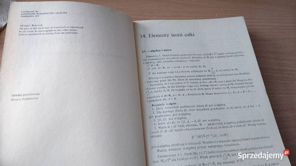 Matematyka podręcznik studentów chemicznych 2 Gdańsk sprzedam