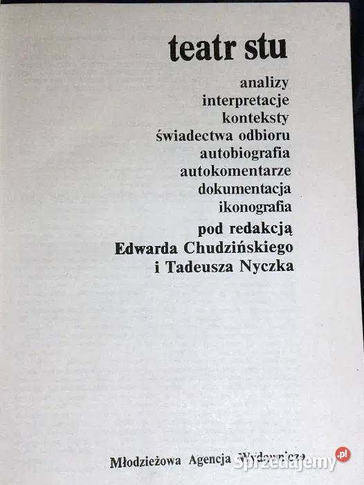 Teatr stu Tadeusz Nyczek Edward Chudziński Chełm
