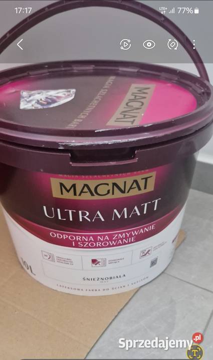 Magnat ultra matt farba lateksowa biała 5l małopolskie Kraków