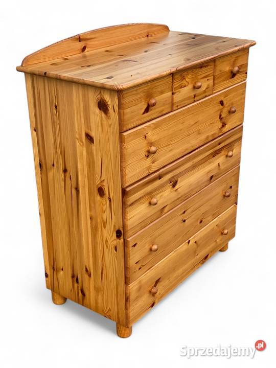 Komoda sosnowa 7 szuflad szafka Gryfice