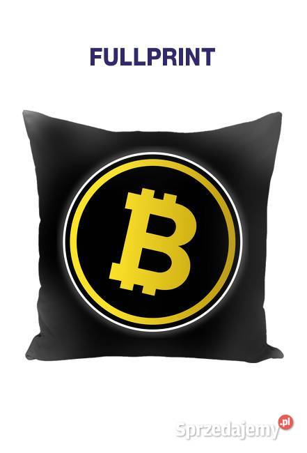 Poduszka jasiek z nadrukiem FULLPRINT Bitcoin