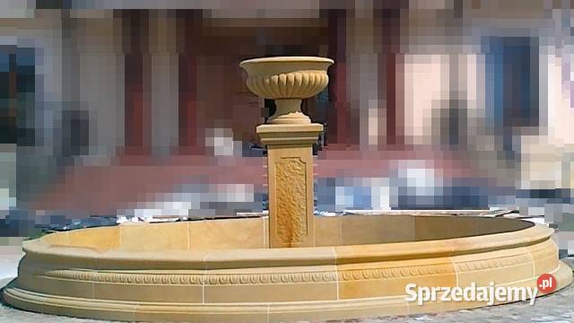Stylowa fontanna ogrodowa z piaskowca naturalny Kamienna Góra sprzedam