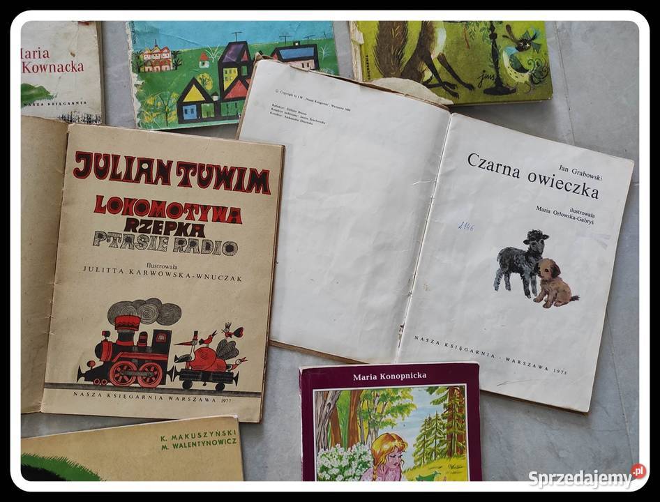 Stare książki książeczki dzieci wierszyki bajki Płock