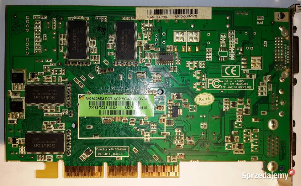 Karta graficzna AGP R9250 256M DDR AGP VGATVODVI Warszawa