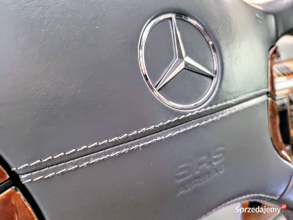 Poduszka SRS Mercedes w220 s600 trzy szwy drewno Części samochodowe Osielsko