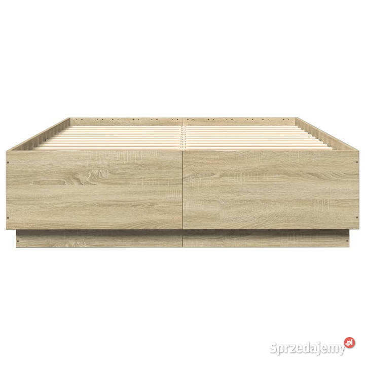 Rama łóżka dąb sonoma materiał drewnopochodny 153cm