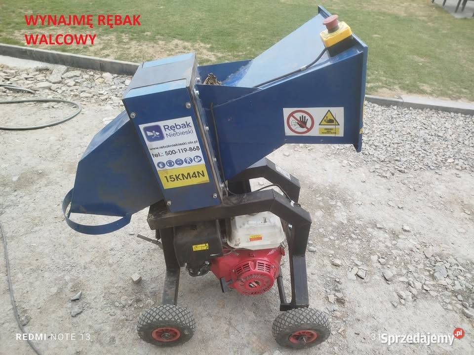 Rębak walcowy do gałęzi WYNAJEM podkarpackie Sieklówka