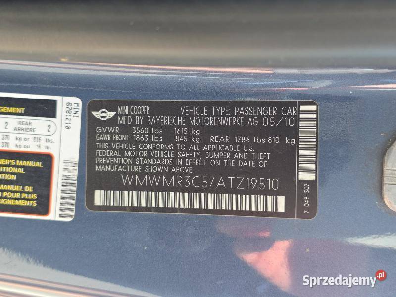 Cabrio16l benzyna 120 Bezwypadkowy Wyjątkowo manualna Mini Warszawa