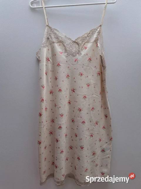 Satynowa halka w kwiaty Ralph Lauren M Piżamy i szlafroki pomorskie Trąbki Wielkie