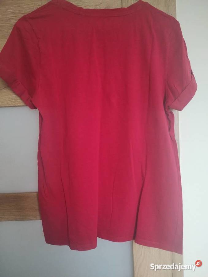 Czerwony tshirt Guess Bluzki i koszule małopolskie Bochnia