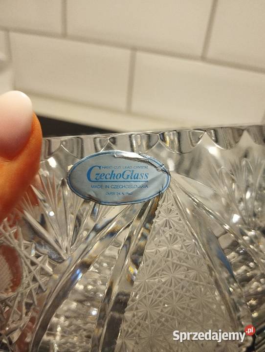 ORYGINALNA Misa Kryształowa Bohemia Pinwheel Dęblin