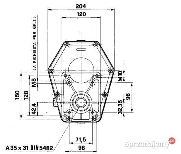 Multiplikator GBF30S125 MGr3 z wałkiem GBF30S125 małopolskie