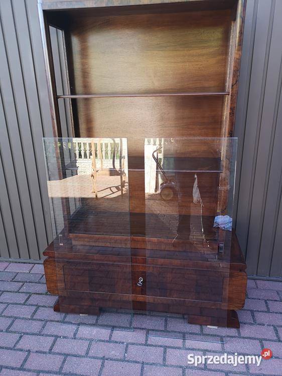 Witryna Serwantka ARTDECO Orzech Zgrabna Stara