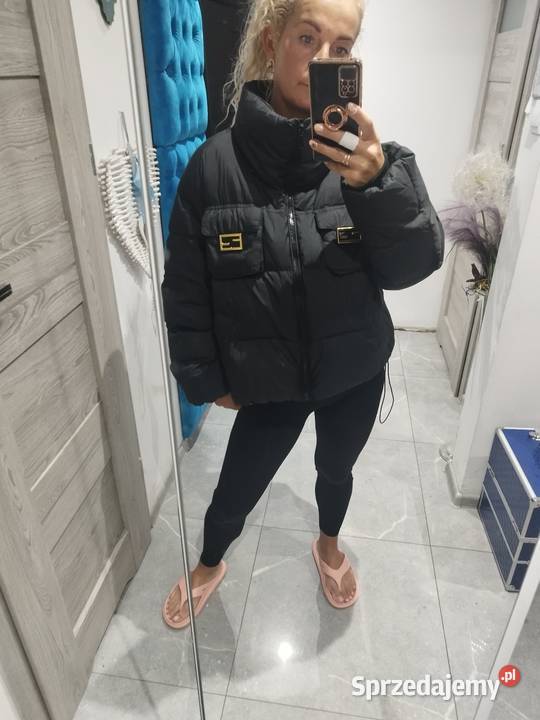 Czarna kurtka puchowa oversize Puch  Kurtki i płaszcze dolnośląskie Głogów