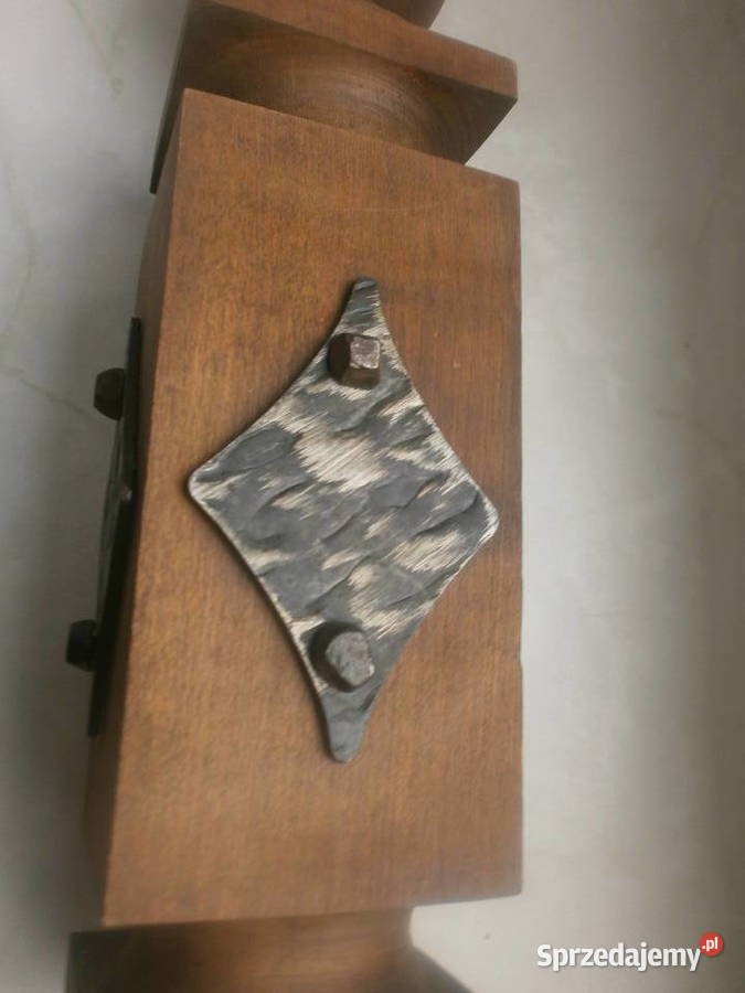 dekoracja ozdoba drewniana z metalowymi ozdobami lubuskie Zielona Góra sprzedam