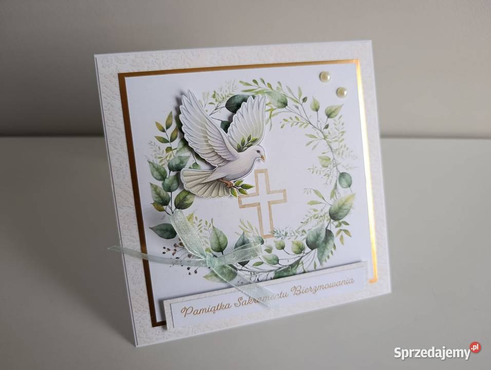 Kartka na Bierzmowanie ręcznie robiona Łódź