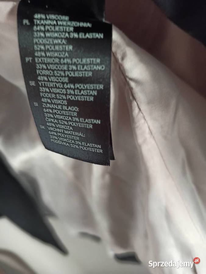 Żakiet czarny Inny materiał mazowieckie Warszawa