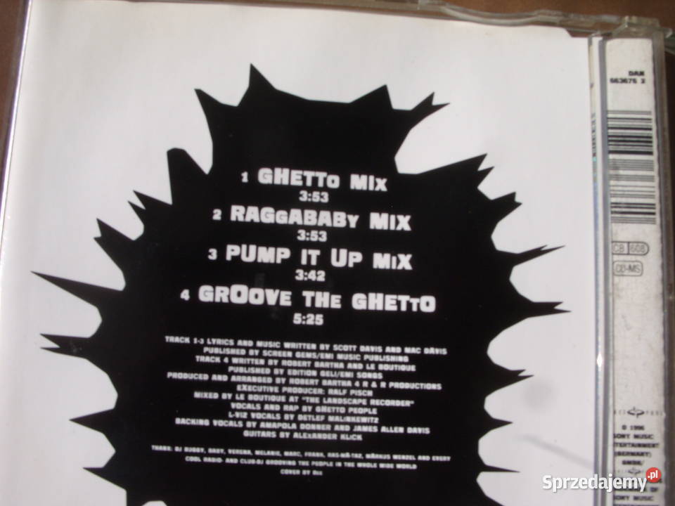 Rap singiel CD GHETTO PEOPLEFEAT LVIZ 1996 dolnośląskie Wołów sprzedam