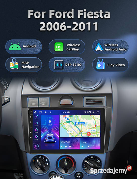 Radio Nawigacja Android Ford Fiesta Mk5 0208 Radioodtwarzacze Mińsk Mazowiecki sprzedam