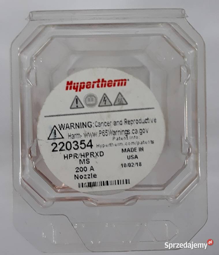 Dysza HPR 200A Hypertherm kat 220354 Dzierżoniów