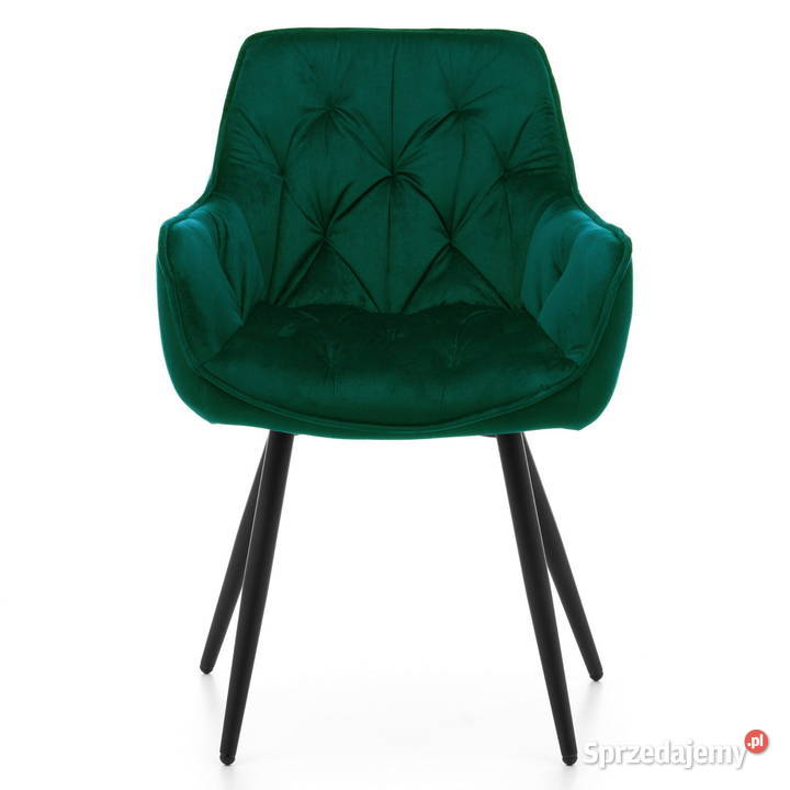 Krzesło Tapicerowane Siena Butelkowa Zieleń wielkopolskie Tarchały Małe