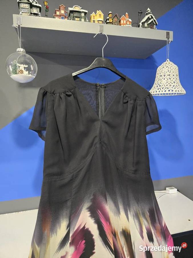 Sukienka z printem zwierzęcym UNI SM śląskie Bytom