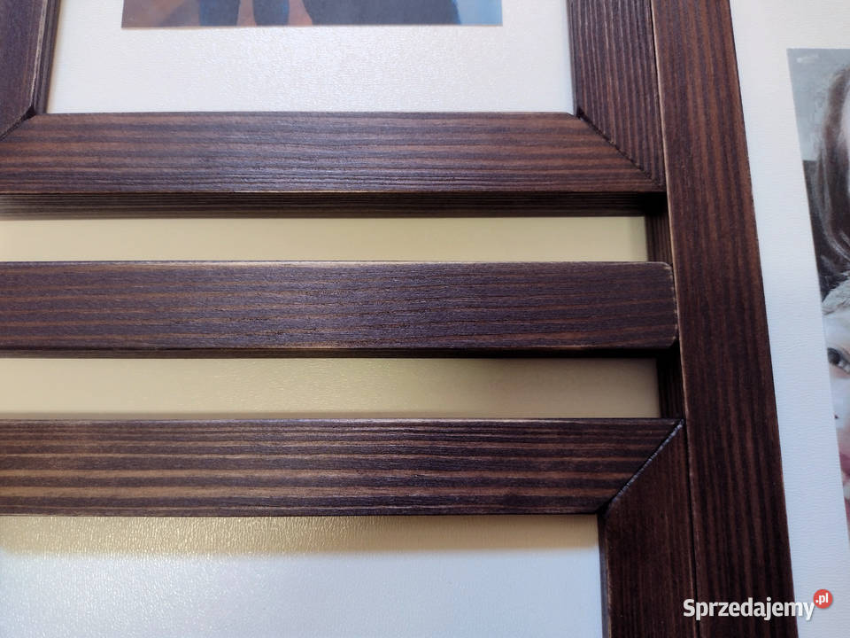 Drewniana Multirama Ramka na 6 zdjęć 15X21 Ramki i ramy Dekoracje i ozdoby